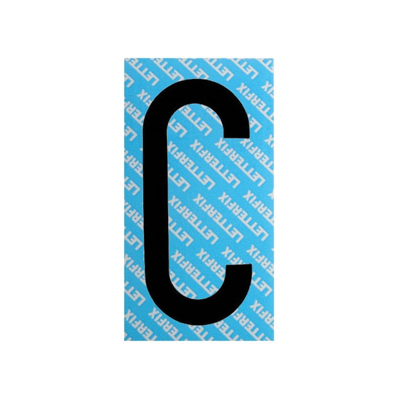 Lettera Adesiva Nera Serie T80 C Letterfix
