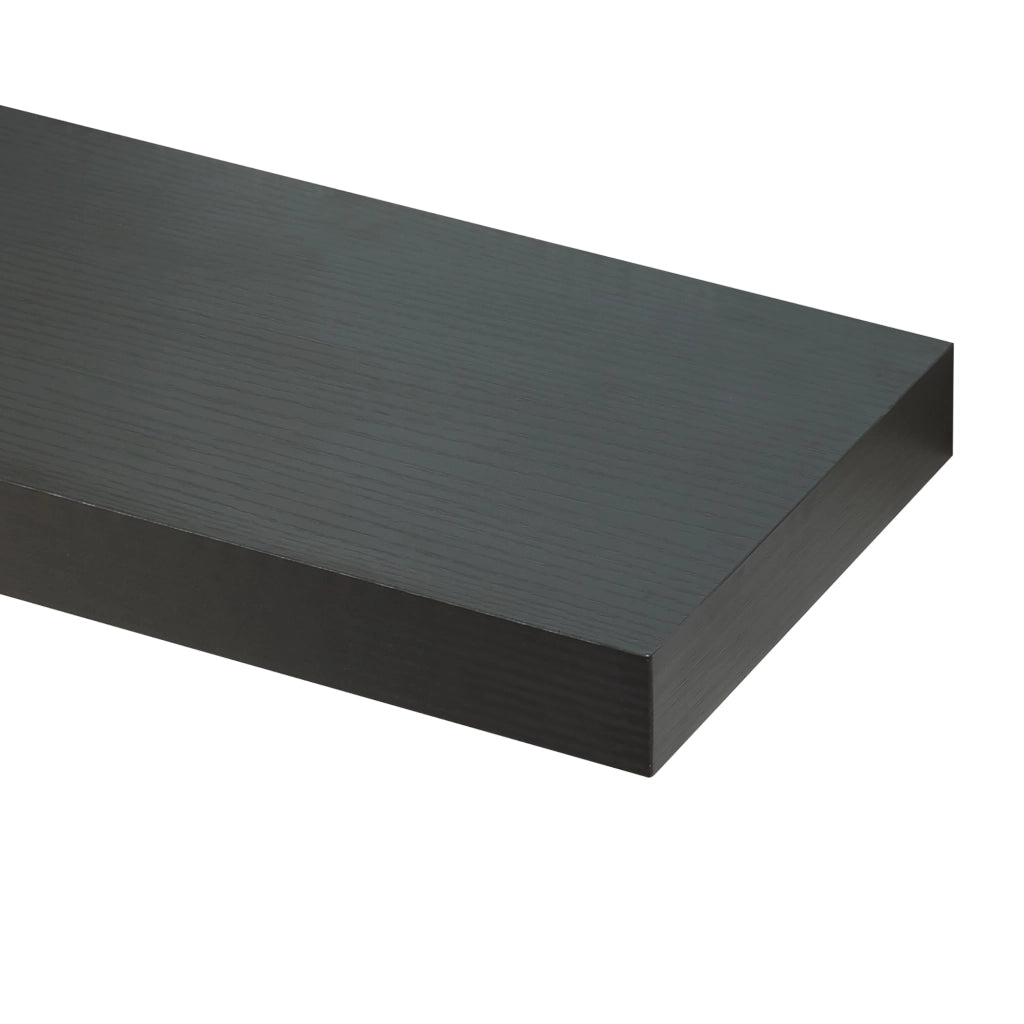 Set Stranda 2 Mensole da Muro 38x17x4 cm Nero [en.casa]