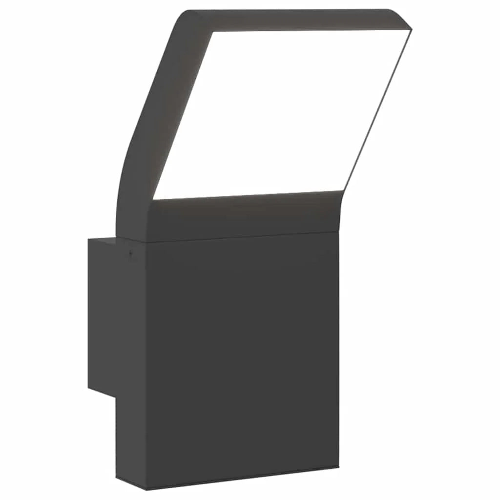 Applique LED da esterno resistente alle intemperie 10 x 15 x 22 cm alluminio nero 02_0056583