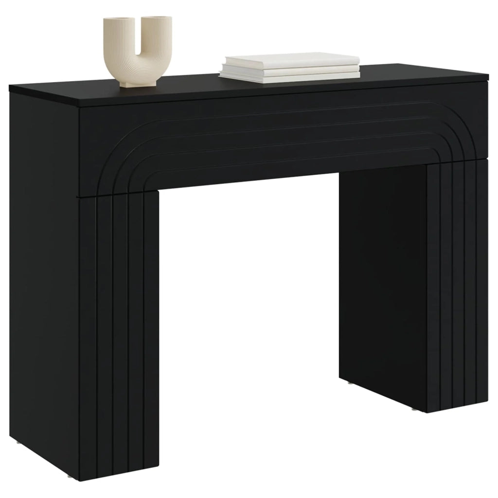 Tavolino da salotto Nero 102 x 35 x 75 cm Legno ingegnerizzato