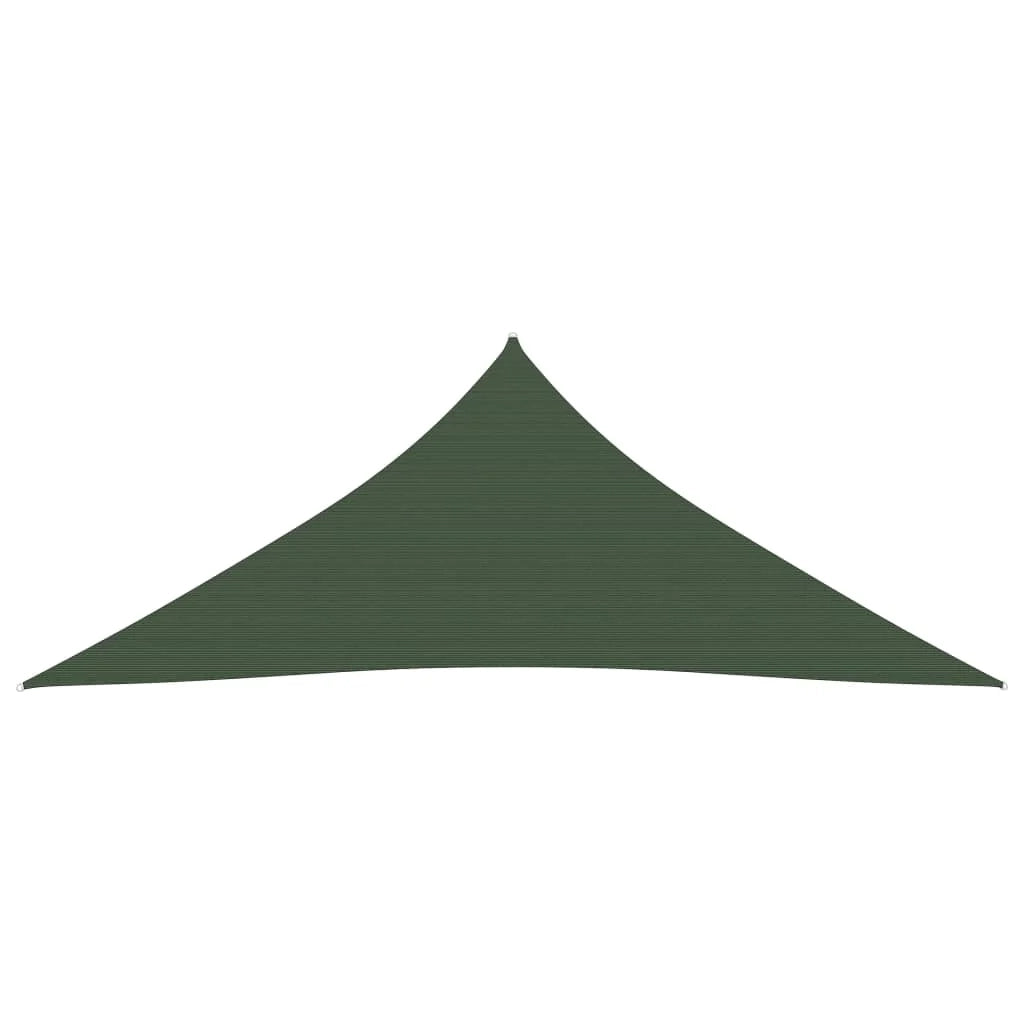 Vela ombreggiante/ombrellone 160 g/m² HDPE 4 x 5 x 5 m verde scuro 02_0009434