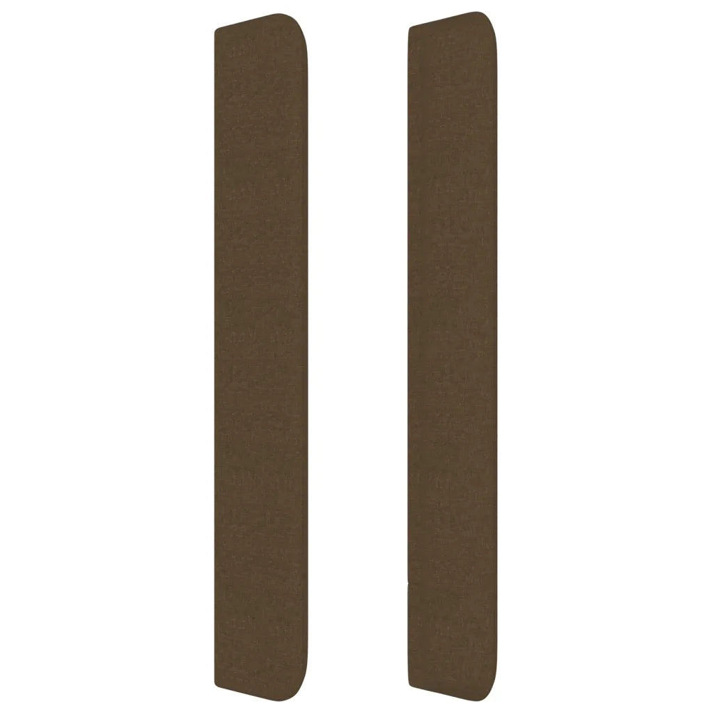 Testiera ad Orecchio MarroneScuro147x16x118/128cm inTessuto 3120015