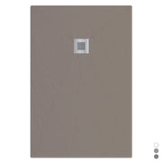 Piatto doccia in marmoresina rettangolare 80x110 cm TORTORA finitura pietra estasi LONDRA