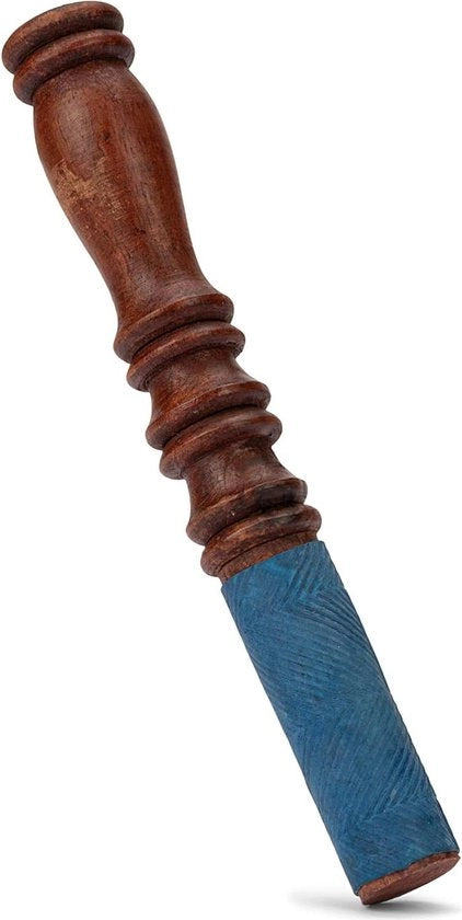 Muletto in legno di gomma blu per martelletto di meditazione con scala musicale 12979 - Barra di lettura