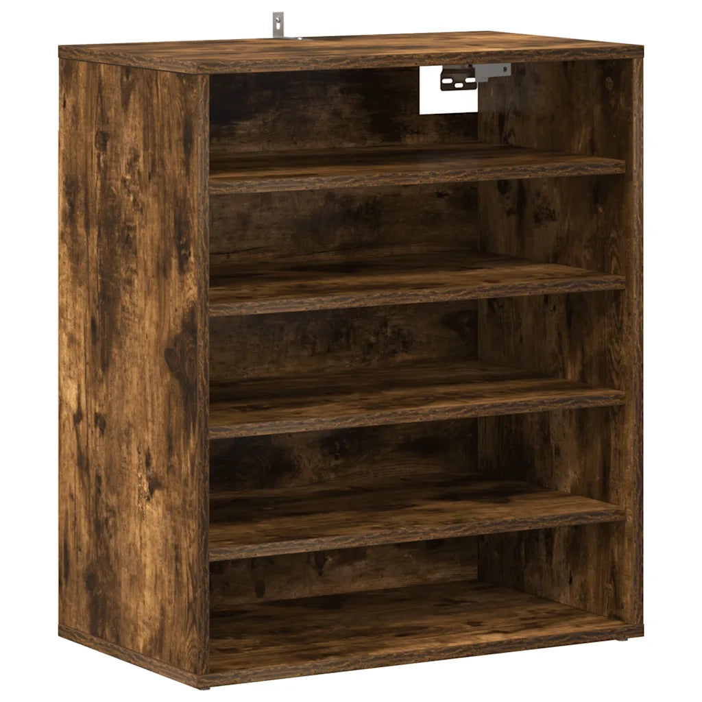 Scarpiera-Scaffale per scarpe Grigio Sonoma 60x35x70 cm in Legno Multistrato 201537