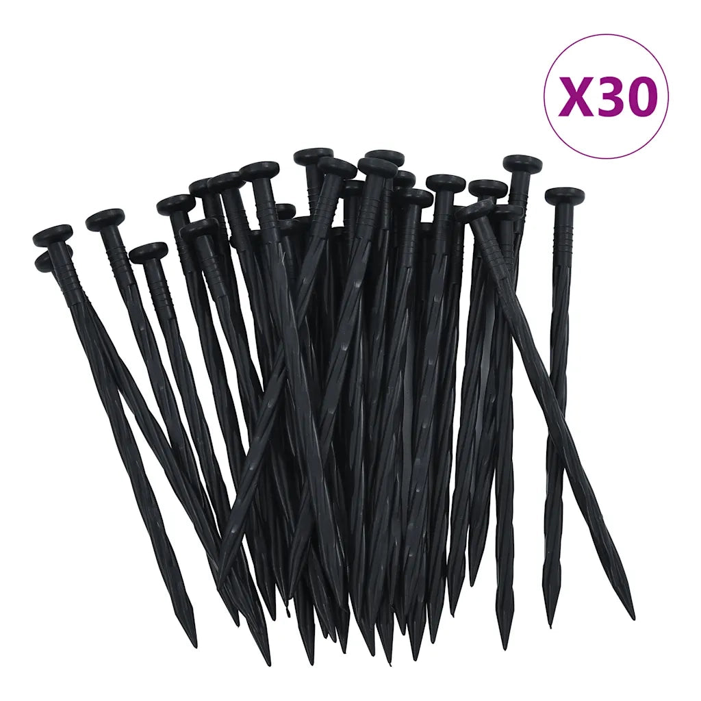 Bordura per Prato Flessibile con 30 Picchetti 10 m 5 cm 48614