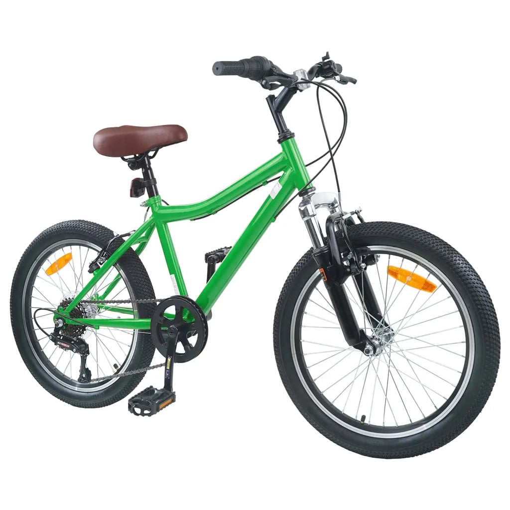 Bicicletta per Bambini 24 Pollici 6-Speed per 8-12 anni Verde