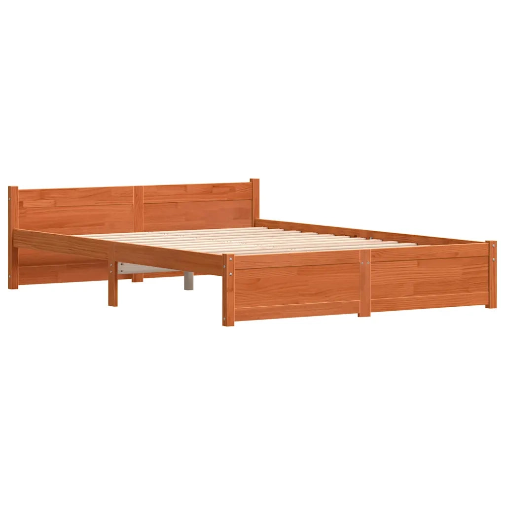 Struttura del letto-Giroletto Marrone cerato 195,5 x 145,5 x 51 cm
