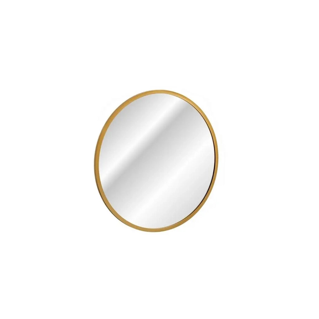 Specchio Bagno LED Tondo Dorato 60x60 cm Design