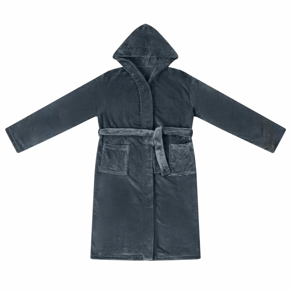 Accappatoio con Cappuccio Blu navy l Flanella CFW6801545