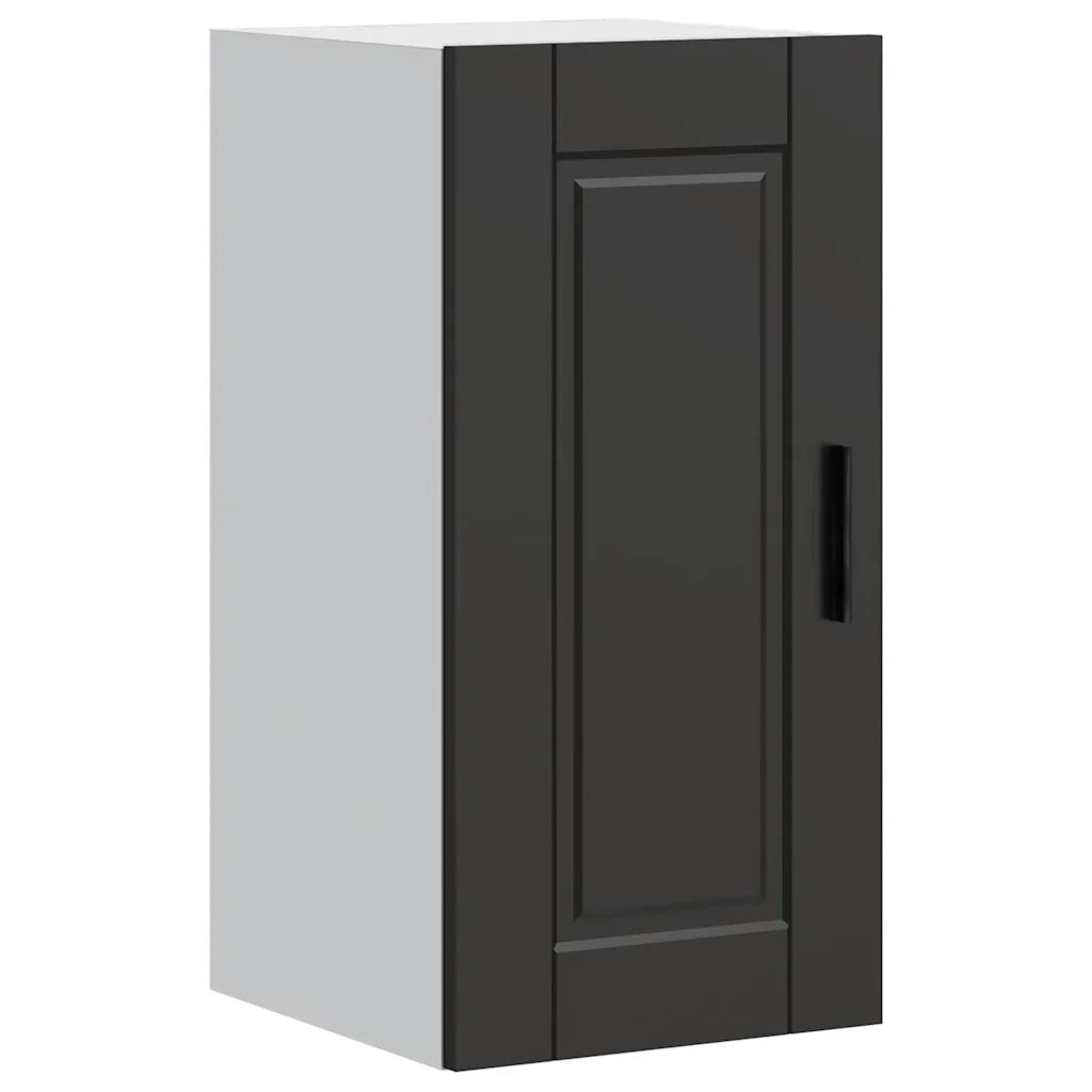 Pensile da cucina dal design moderno pratico spazio contenitivo 30 x 31 x 60 cm in legno composito nero 02_0050323