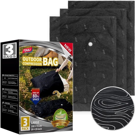 Set di 8 contenitori in plastica per abbigliamento (con pompa manuale), grandi contenitori per coperte e abbigliamento, ideali per viaggi e archiviazione