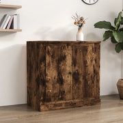 Credenza Rovere Fumo 70x35,5x67,5 cm in Legno Multistrato 816189