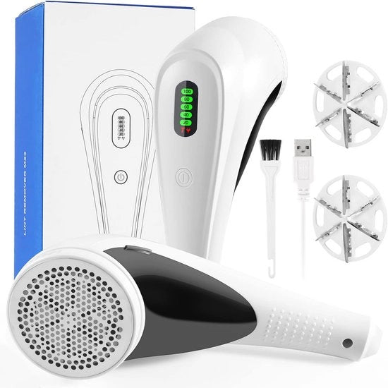 Pluisscheer portatile con indicatore LED e cavo USB ricaricabile