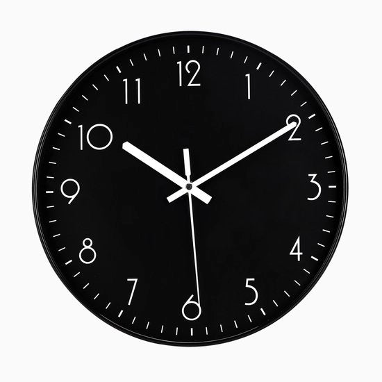 Orologio da Parete Ronde 30 cm, Stile Moderno, Senza Suono, Movimento a Quarzo Silenzioso, Funziona con Batterie, Facile da Leggere, Ideale per la Decorazione di Camere da Letto, Cucine, Scuole e Uffici