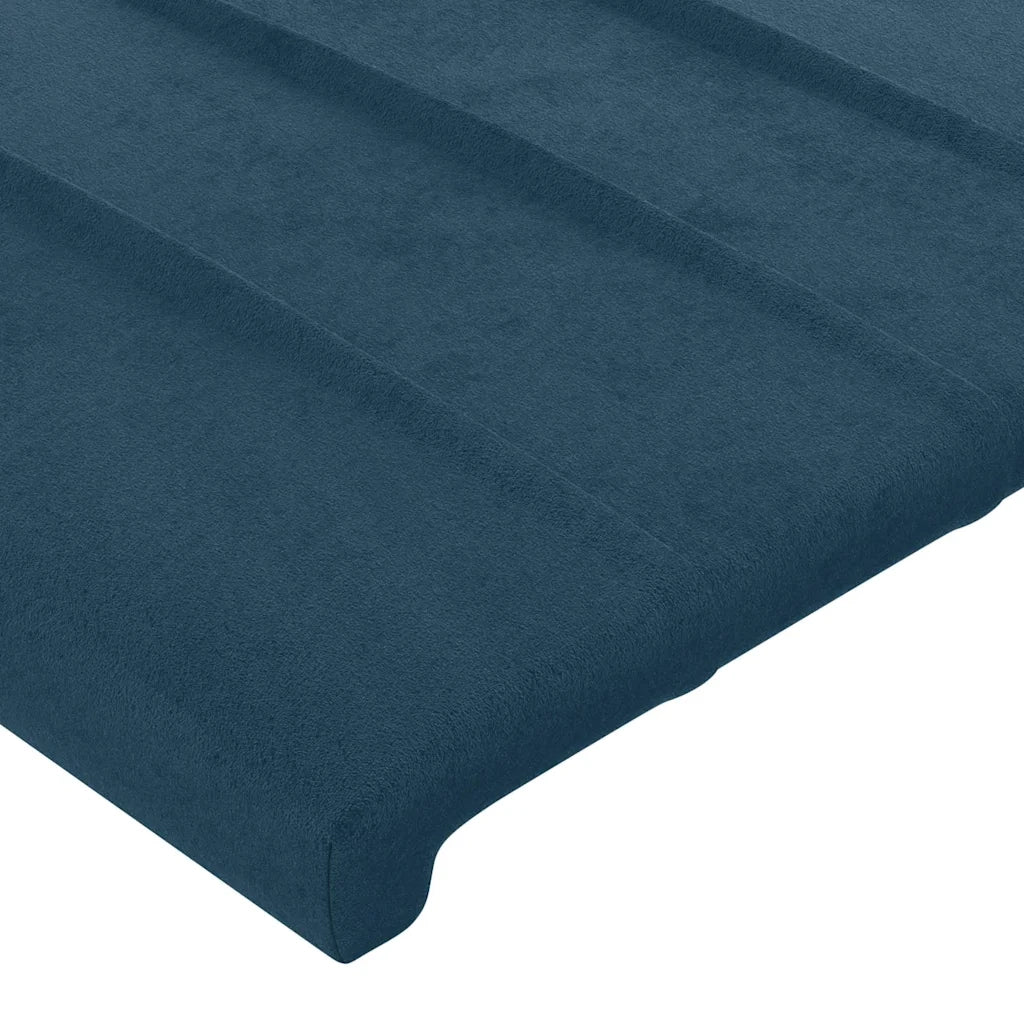Giroletto senza Materasso Blu Scuro 90x190 cm in Velluto 3125853