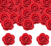 Decorazioni floreali in schiuma 100 pezzi - Design realistico - Dimensioni 3,5 cm x 2,5 cm - Rame e rosa pallido - Leggero - Ideali per decorazioni di matrimonio - Facili da lavorare - Finte rose