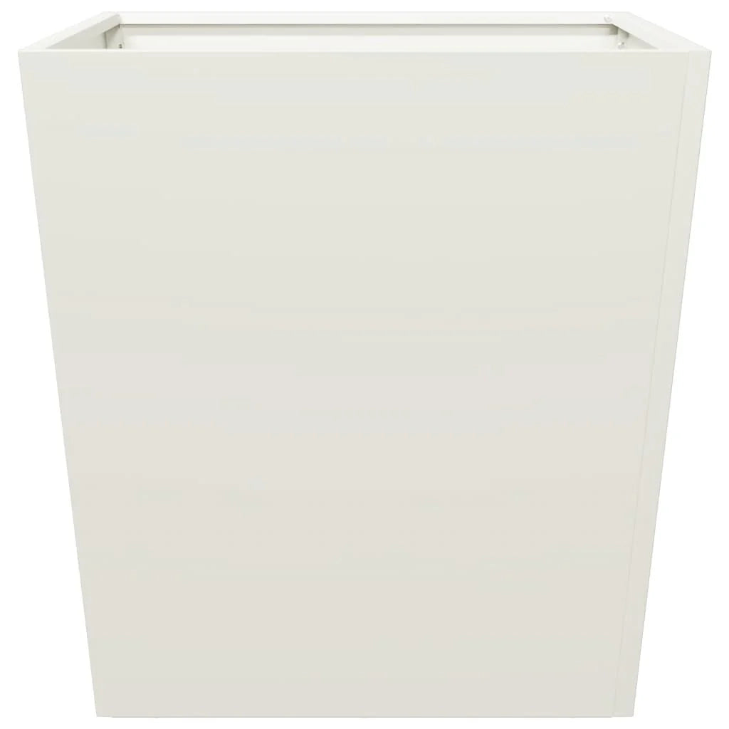 Fioriera aiuola rialzata fioriera aiuola giardino terrazza set da 2 50 x 50 x 50 cm acciaio bianco 02_0038989