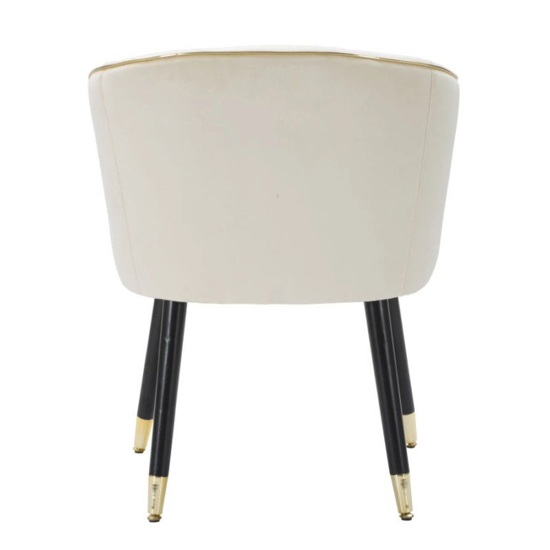 Poltrona Paris Crema/gold cm 62x58x78