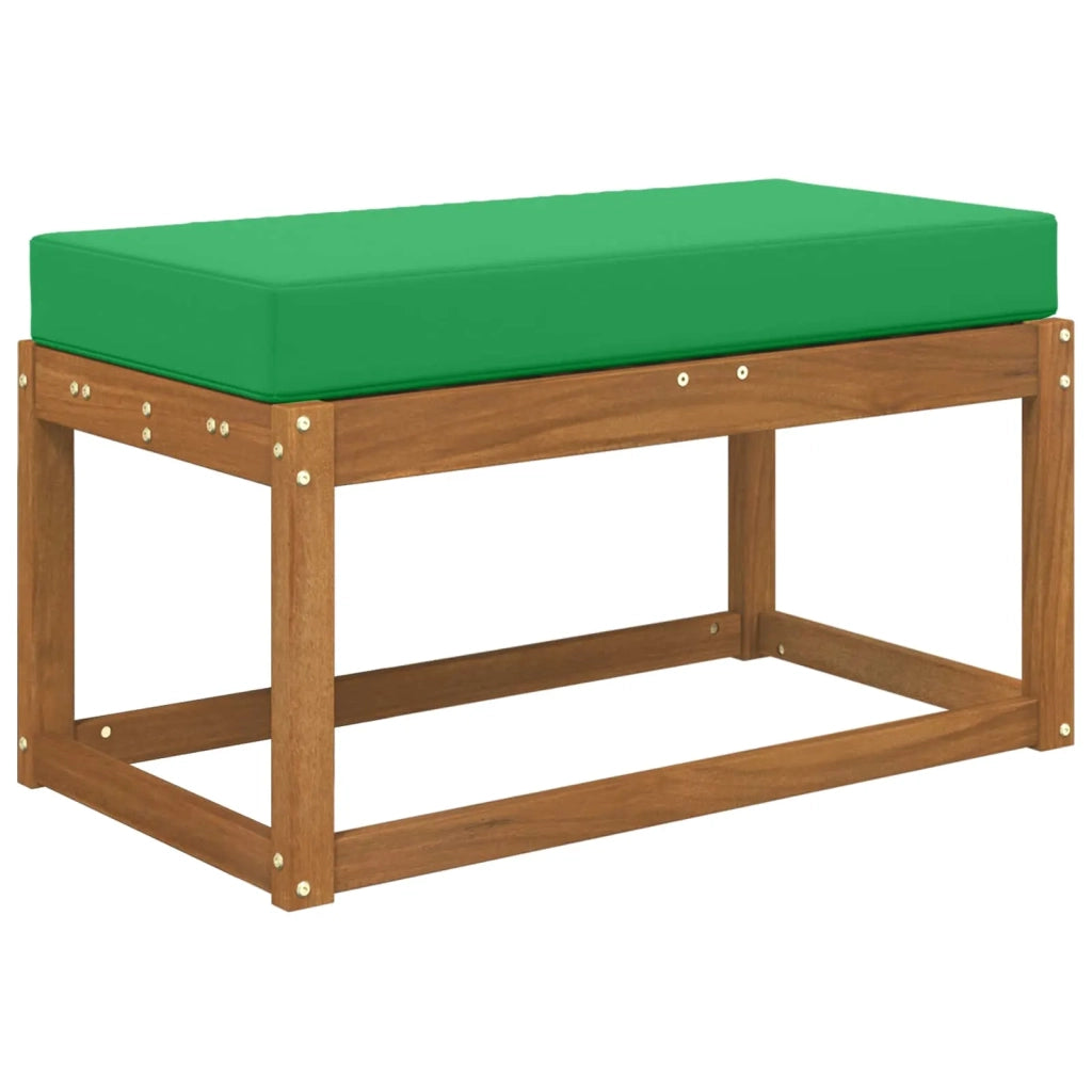 Cuscino da Sedia Esterno Verde 80 x 40 x 8 cm 100% Poliestere