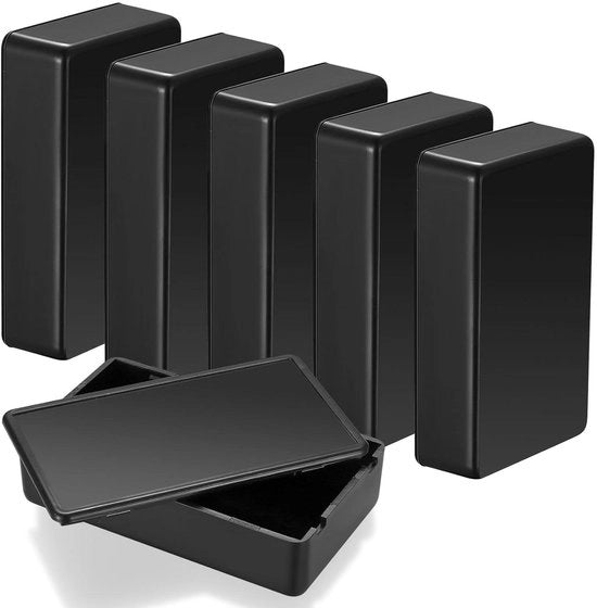 Scatola elettronica per esterno - Contenitore elettronico - Plastica - Alimentazione elettrica - Nero - 85 x 50 x 21 mm