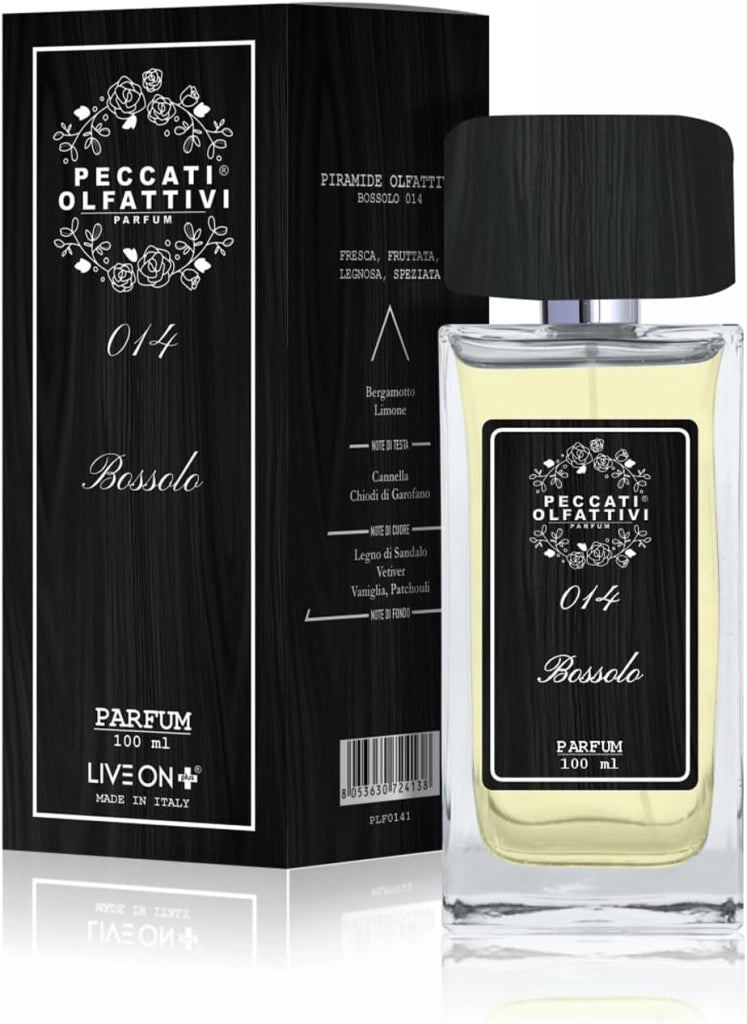 Peccati Olfattivi N.014 Profumo Uomo 100 ml – Parfum 30% Essenza Pura, Equivalente Boss Bottled, Lunga Durata