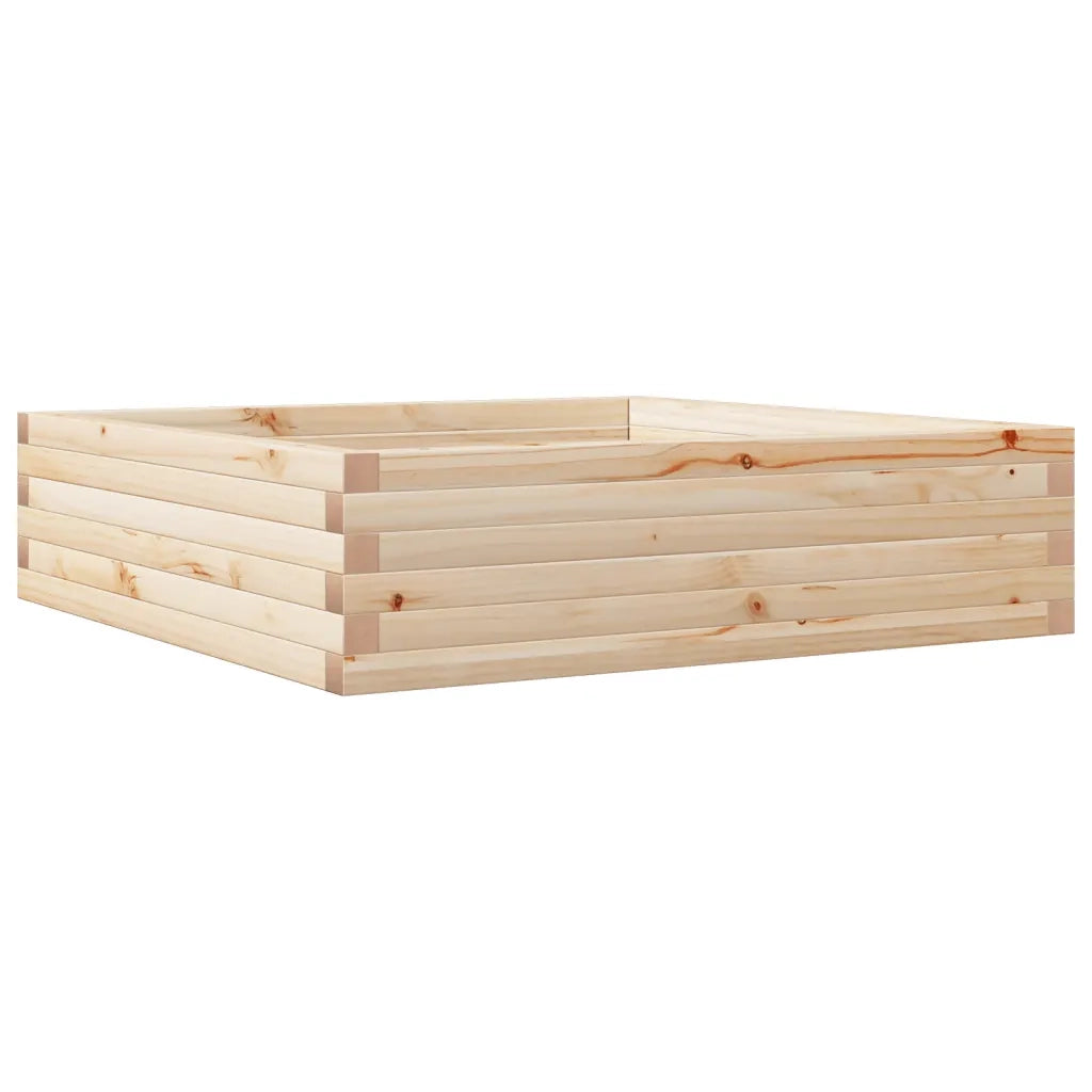 Fioriera da Giardino 90x90x23 cm in Legno Massello di Pino 847203