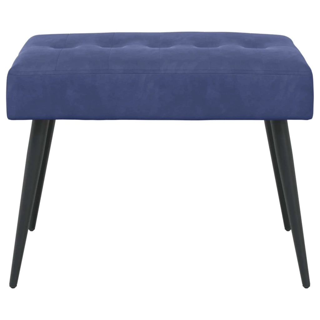 Panchina con bottoni imbottiti Blu Polizia 60 x 40 x 45 cm 42038513