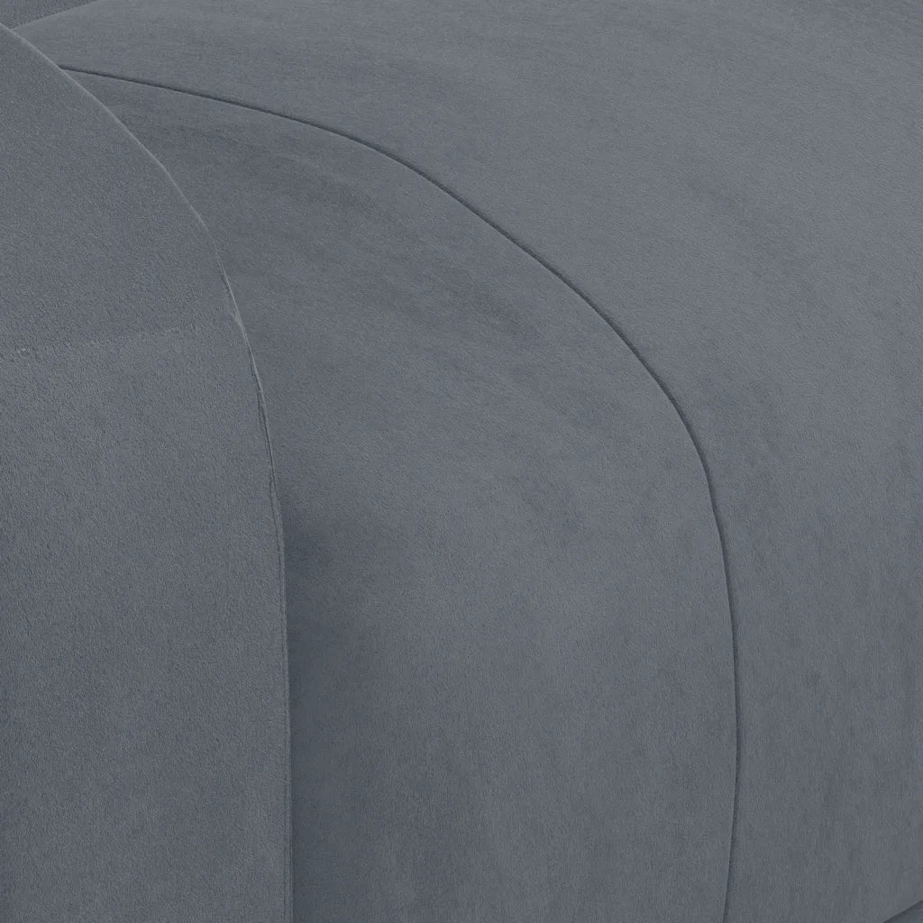 Poltrona Elettrica Massaggiante Grigio Scuro in Velluto
