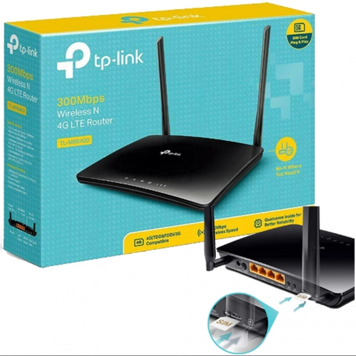 Router 4G LTE Wi-Fi N300 alternativa ADSL TP-Link TL-MR6400