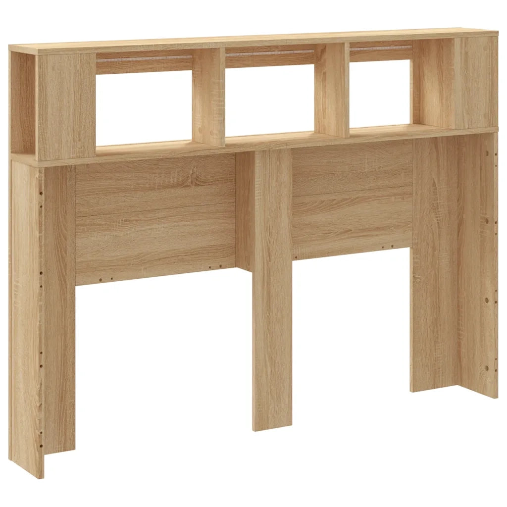Testiera | Testata LED Rovere Sonoma 140x18,5x103,5 cm Legno Multistrato