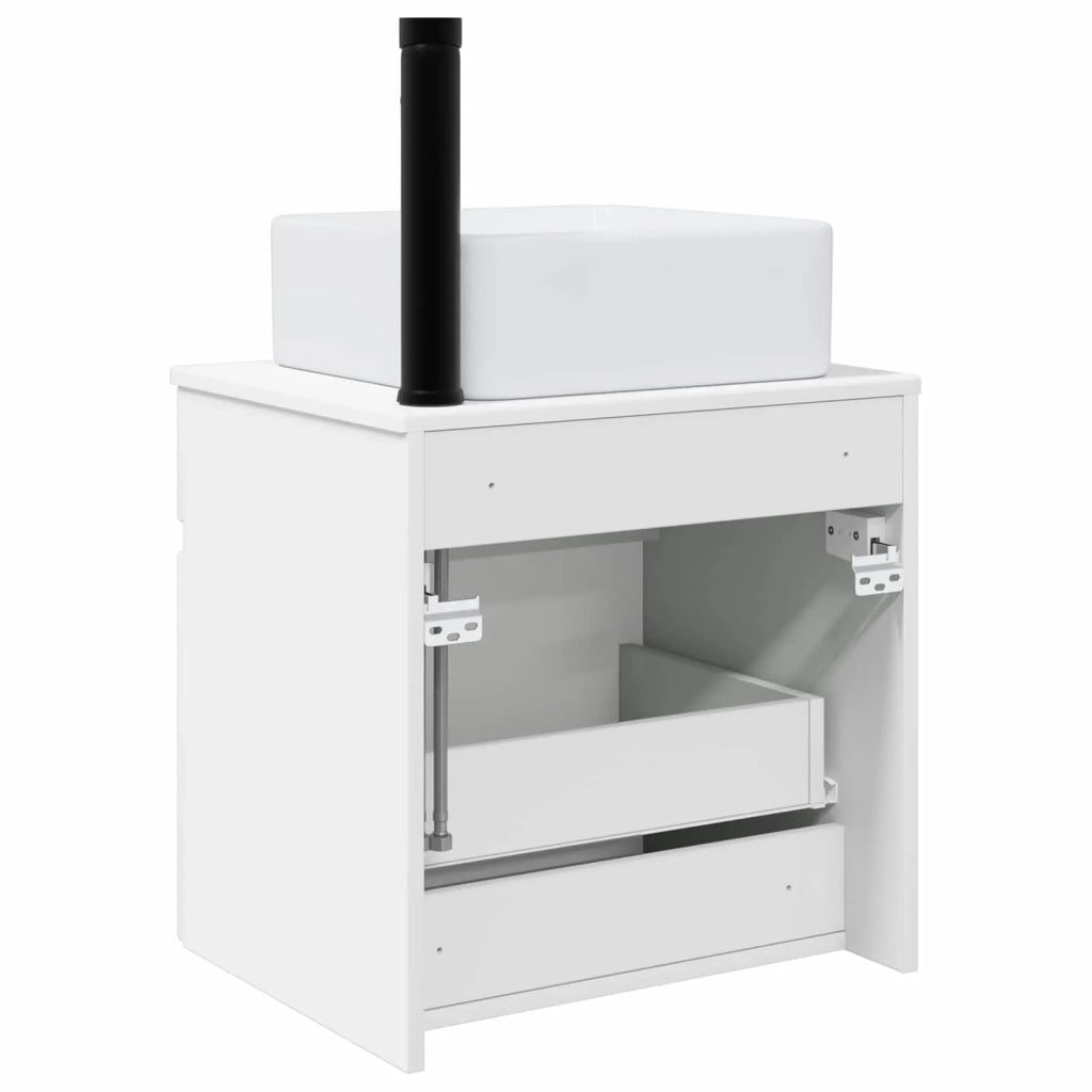 Mobile lavabo da parete Bianco Lucido 49 x 41 x 63 cm 890566