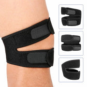 Knieband con effetto doppio, patella aperta, ginocchiello per esercizi sportivi