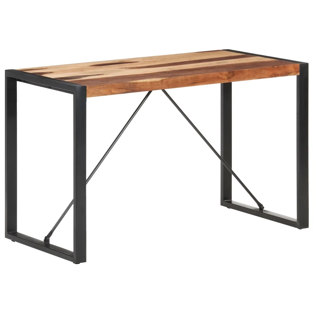 Tavolo da Pranzo 120x60x75 cm Legno Massello Finitura Sheesham cod mxl 16500