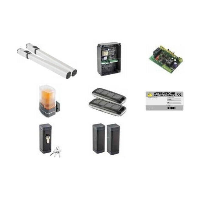 KIT AUTOMAZIONE PER CANCELLI A BATTENTE GIBIDI KIT TOP391 EVO K391E/BFSLT NUOVO