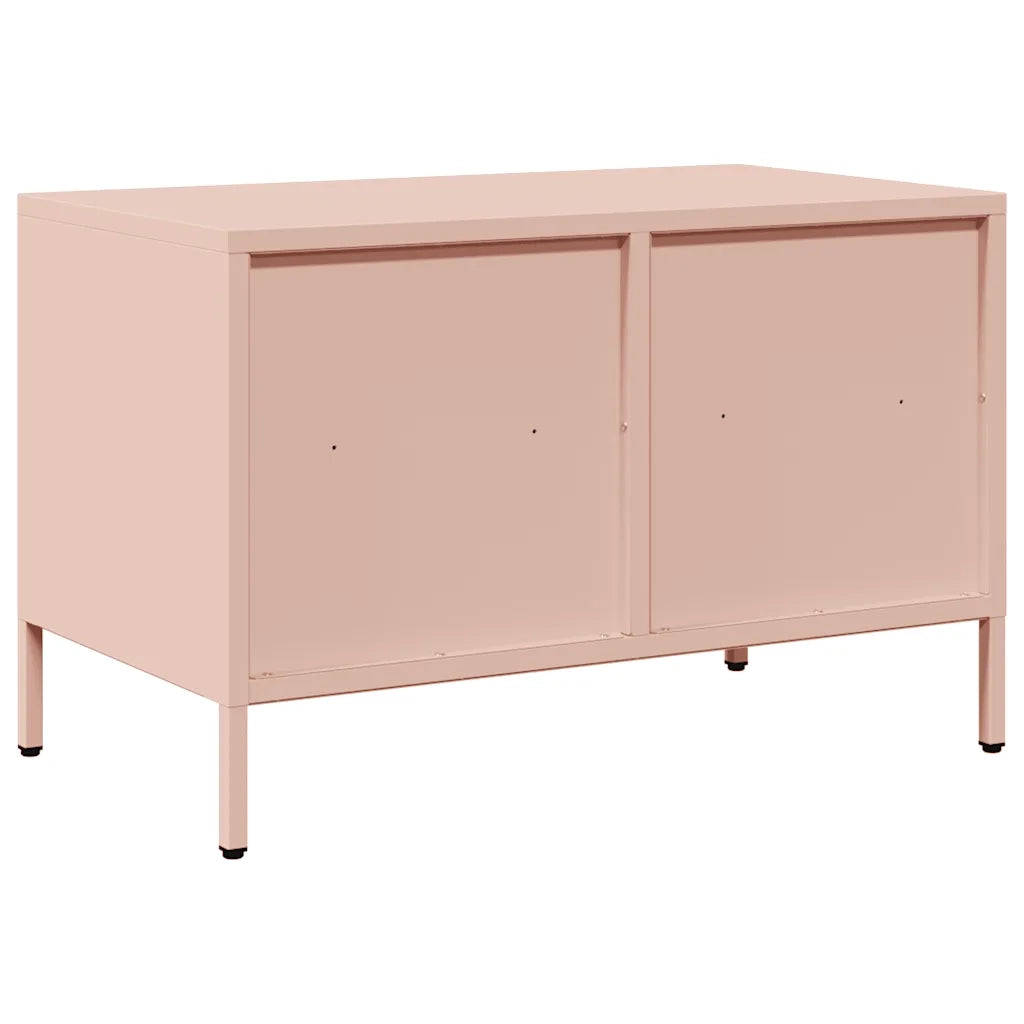 Mobile TV Rosa 68x39x43,5cm in Acciaio Laminato a Freddo 851317
