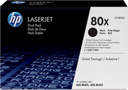 HP Confezione da 2 cartucce originali Toner nero ad alta capacità LaserJet 80X