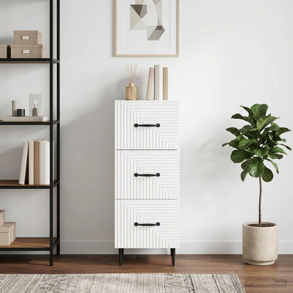 Mobile con Cassetti Bianco 33 x 34,5 x 89,5 cm 894845