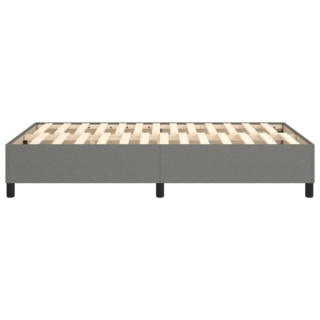 Struttura Letto a Rete a Molle-Giroletto Grigio Scuro 120x200 cm Tessuto 713038