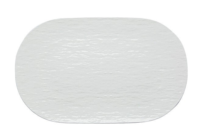 Vassoio in Porcellana Ovale Bianco Touch me 36,5 x 22,5 cm