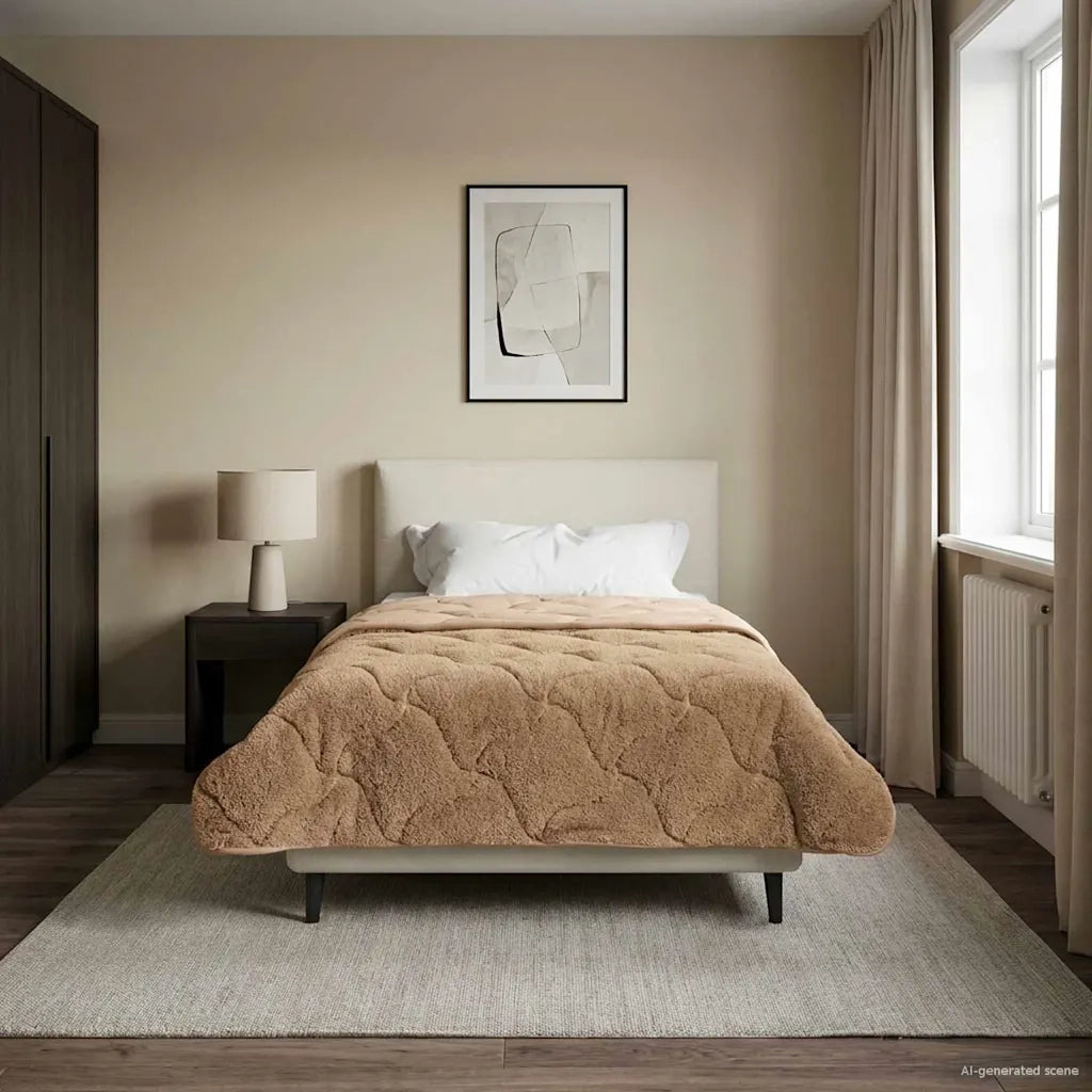 Duvet Estivo Talpa 140 x 220 cm Microfibra e Fleece Teddy