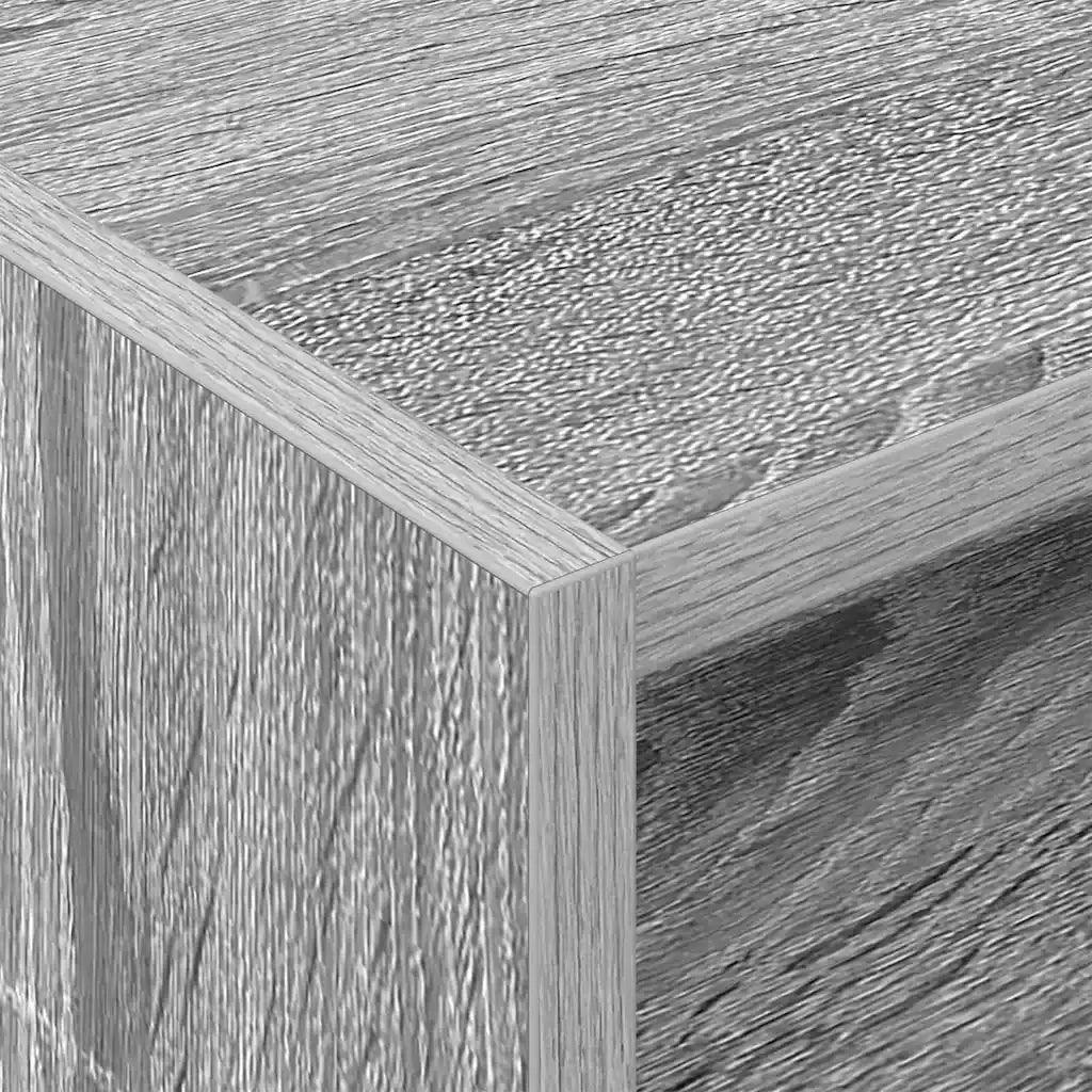 Mobile porta vinili Grigio Sonoma 78.5 x 35 x 45 cm