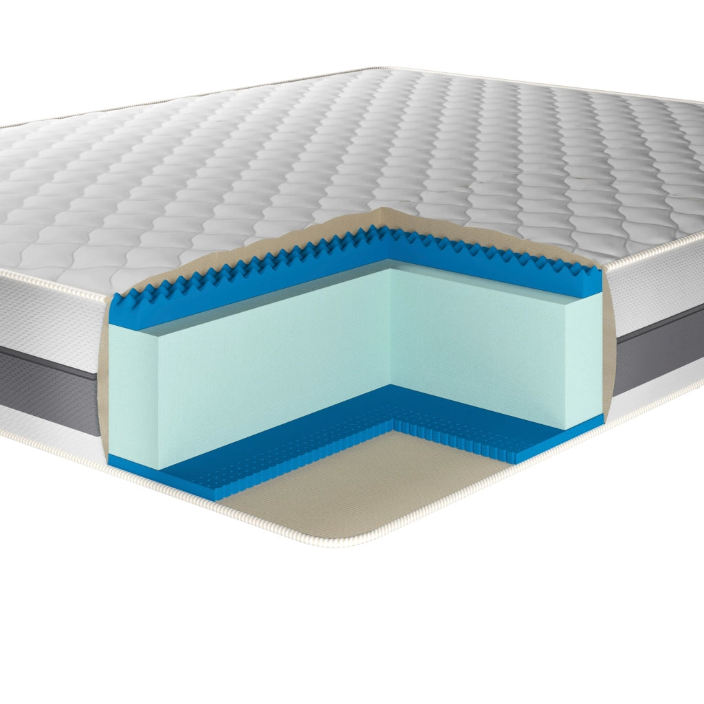 Loto Velvet, Materasso in Memory Foam Multistrato  (80cm X 195cm H.26cm) | Duzzle
