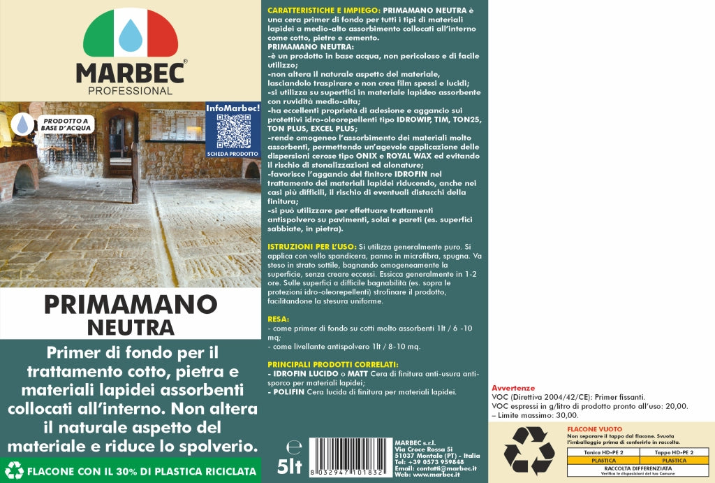 Primer PRIMAMANO NEUTRA   5LTx4Pz