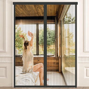 Tessuto antinsettico per porta - Protezione insetti - 1 pezzo - Nero - 90 x 220 cm