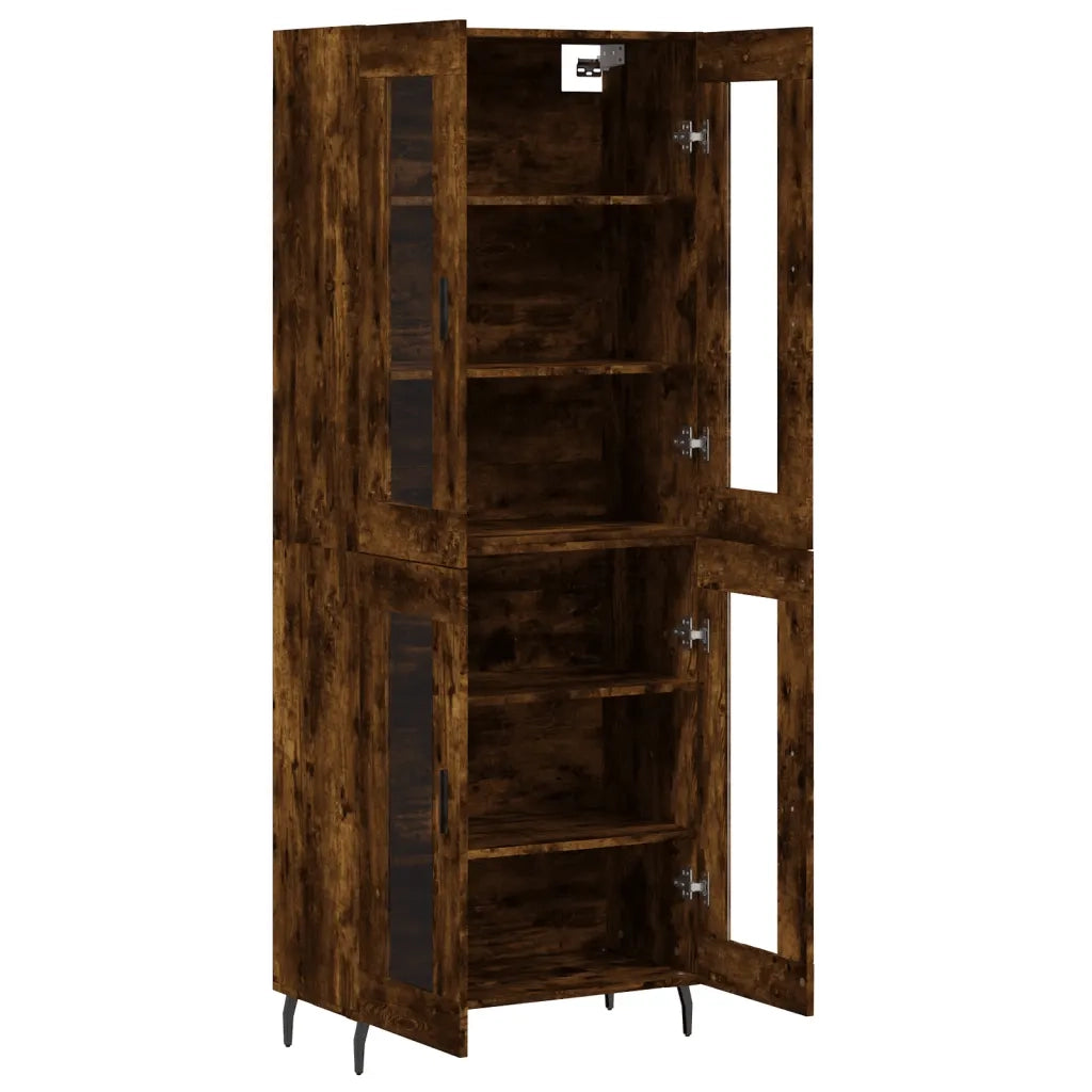Credenza Rovere Fumo  69,5x34x180 cm in Legno Multistrato 3198294