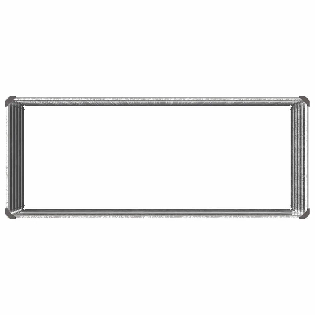Letto rialzato da giardino Argento 100 x 40 x 55 cm 8006236