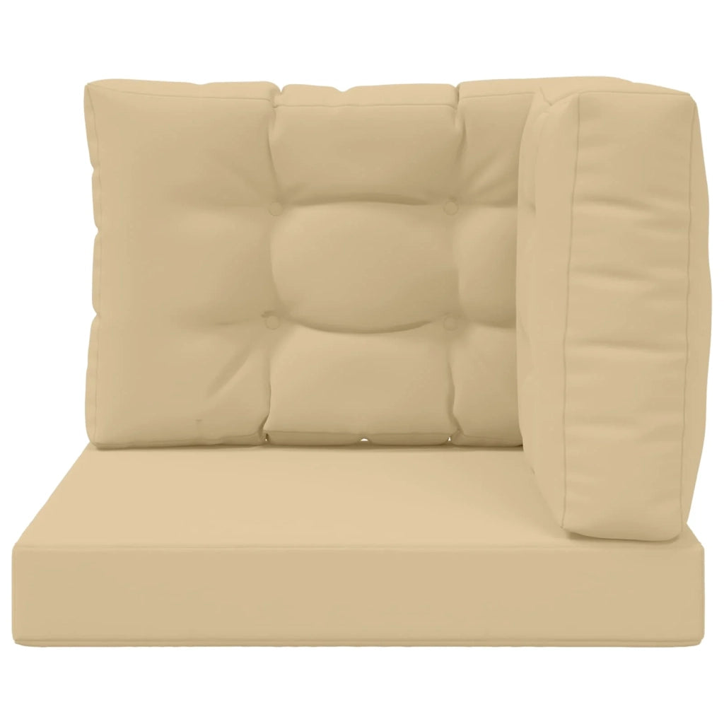 Cuscino per divano da esterno 3 pcs Beige Poliestere