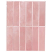 Piastrella Rettangolare 50 pcs Rosa 29 x 23 x 0,08 cm 42046164