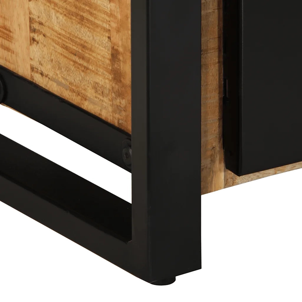 Mobile Porta TV 80x30x40 cm in Legno Massello di Mango Grezzo 4013587